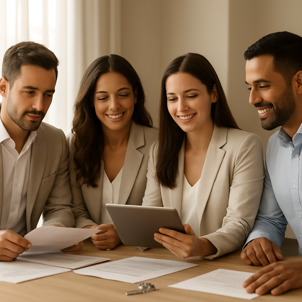 Equipe da VCGI em reunião no escritório